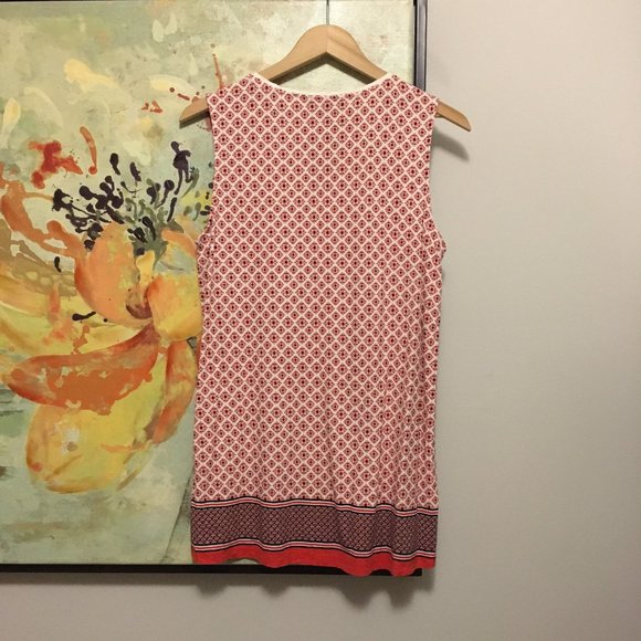 Dalia Cotton Lace Embroidered Folksy Tunic Tank Top - Picture 2 of 8